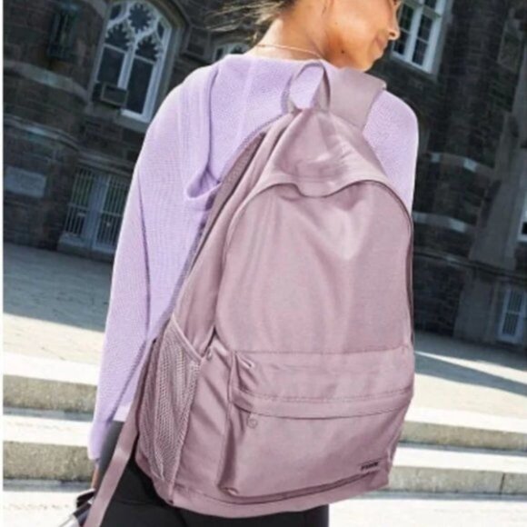 VS PINK Classic Backpack Color Dreamy Lilac Victoria's Secret - Picture 2 of 10